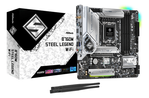 Motherboard Asrock B760 Steel Legend Wifi Lga1700 Ddr5 Gamer