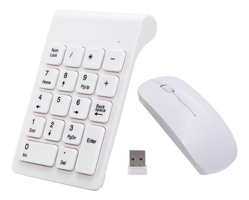 Teclado Numérico Usb Sem Fio De 2,4 G Com Teclado Numérico C