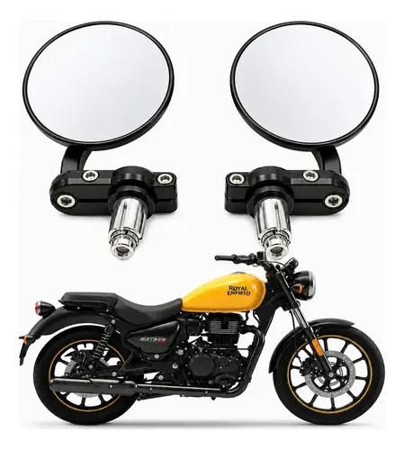 Retrovisor Ponta De Guidão Harley Cafe Racer Moto 22mm