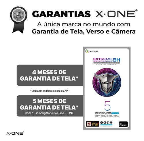 Película Extreme 5 Geração X-one Garantia Tela iPhone 15 Pro
