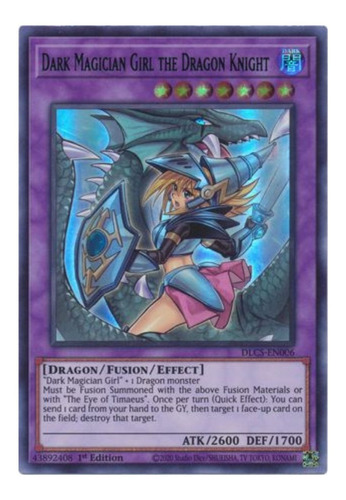 Yugioh! Dark Magician Girl The Dragon Knight (blue Alt. Art)