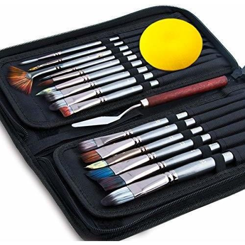 Transon Art Paint Brush Kit 16 Pinceles Con Pincel De E...