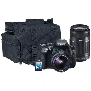 Canon Eos Rebel T6 18-55mm Is Ii + 55-250mm Is Stm Kit Dslr