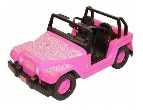 Barbie Jeep Para Muñeca  Rosa