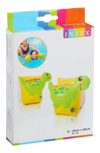 Flotador Inflable Intex Para Brazos Niños Dinosaurios