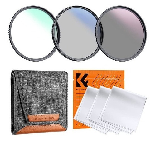 Kit De 3 Filtros 49mm (uv/cpl/nd)  K&f Concept