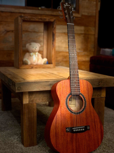 Imagem 6 de 7 de Violão Baby Travel Elétrico 91 Guitars 91lxm34 100% Mogno