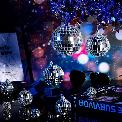 Juego Mini Bolas De Discoteca Decoración Adorno Disco Antro