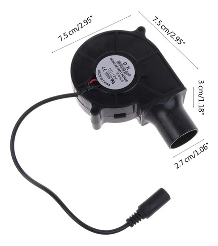 Ventilador De Churrasco Portátil Com Controlador 220v Eu