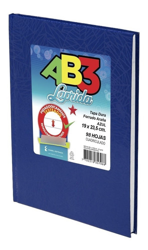  Cuaderno Laprida Abc N°3 X98 H Cuadriculado Grande Araña