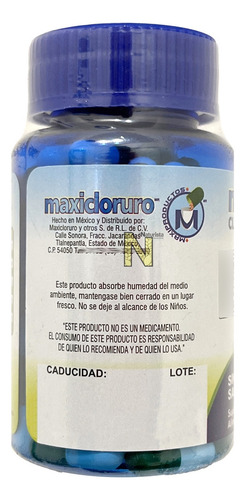 Imagen 4 de 6 de Cloruro De Magnesio 100 Caps 500mg Maxicloruro