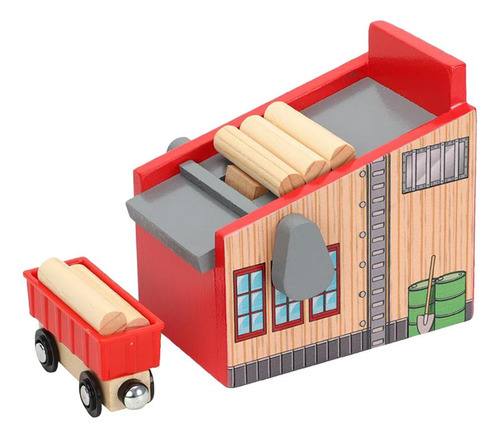 Tren De Madera Pista De Registro Sitio Accesorios Juguetes
