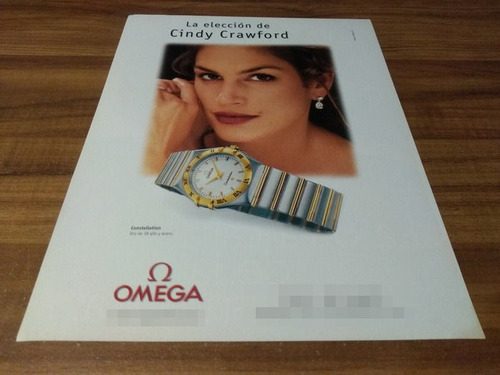(pg608) Cindy Crawford * Publicidad Omega