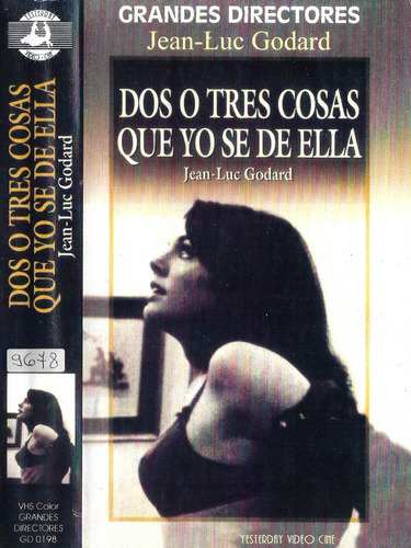 Dos O Tres Cosas Que Yo Sé De Ella Vhs Jean-luc Godard