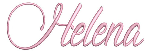 Matriz Para Bordado - Nome Helena 09 - Fazemos Qualquer Nome Rosa-claro Nome Helena Letra Cursiva