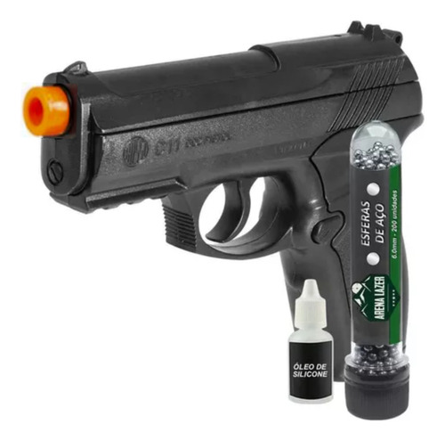 Kit Básico Pistola Argun C11 6mm Silicone Esferas Aço