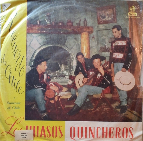 Disco Lp De Los Huasos Quincheros --recuerdo De Chile(xx865