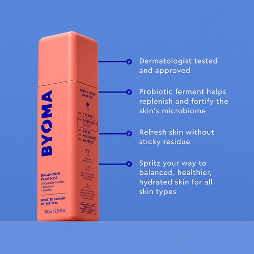 Face Mist Byoma Balancing Ph Toner Con Ceramidas, 100 Ml De