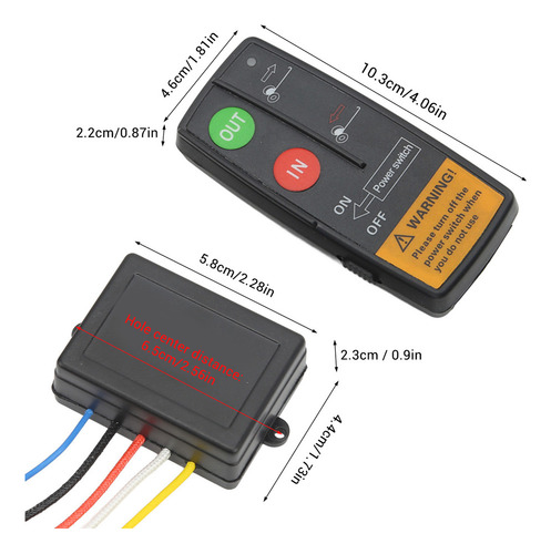 Wpd W Kit De Controle Remoto De Guincho Sem Fio, Alcance