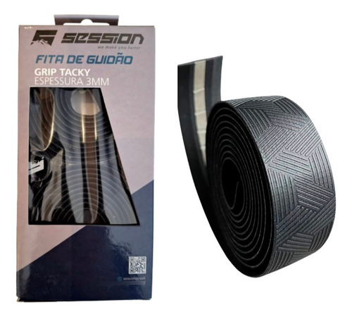 Session Fita De Guidão Grip Tacky 3mm Preto Geométrico