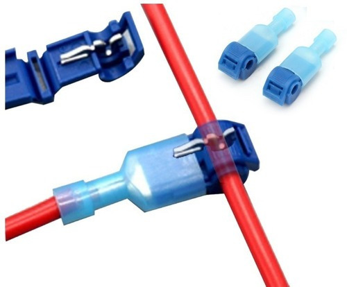 Imagem 2 de 5 de Kit 5 Conectores T Emenda Cabo Elétrico 0,75mm A 2,5mm