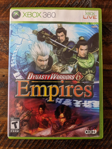 Dynasty Warriors 6 Empires Microsoft Xbox 360 *completo*