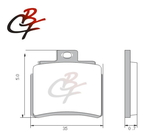 Cbf Pastillas Freno Atv-250 Rear