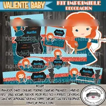 Comprar Kit Imprimible Invitacion Candy Bar Valiente Baby