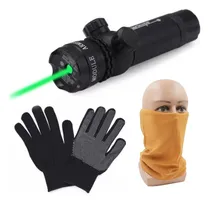 Comprar Mira Láser Disparador Caza Rifle Verde + Bandana + Guante