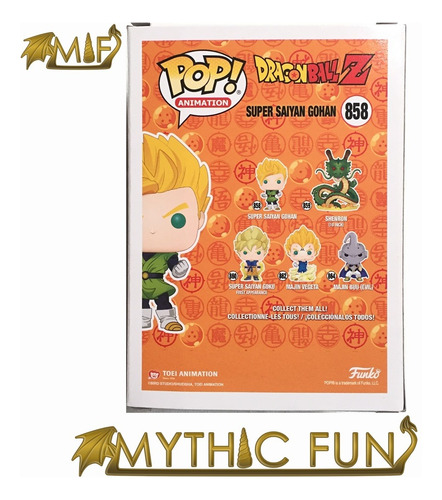 Funko Pop Dragon Ball Z - Super Saiyan Gohan 858 (Usado)