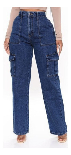 Women's Loose Jeans With Multiple Pockets