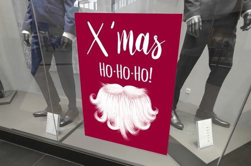 Imagen 4 de 10 de Vinilos Para Vidrieras - Felices Fiestas