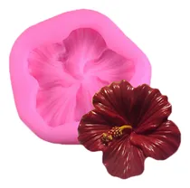 Comprar Molde Silicona Flor Rosa China Hibiscus Fondan Porcelanafria