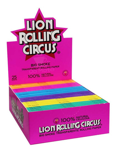 Caixa De Celulose Lion Rolling Circus Big Smoke