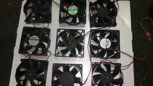 3 Fan Cooler O Extrator Ventilador Calor Para Pc 12v De 80mm