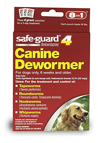Excel 8in1 Dewormer Canino De Seguridad Para Perros H2fqn