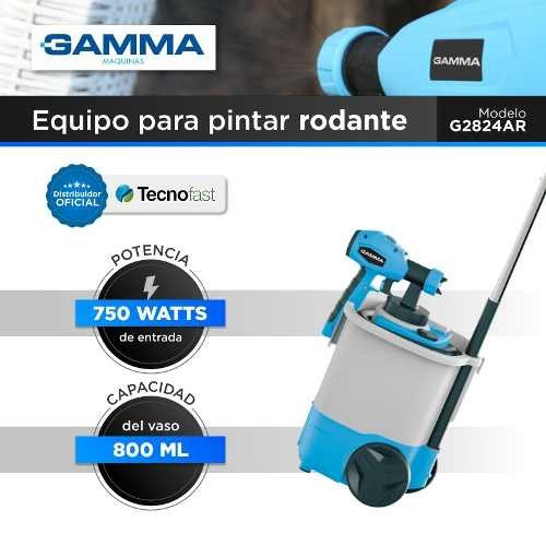 Máquina Pistola Equipo Pintar Rodante Gamma G2824 A Soplete