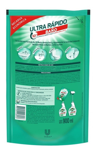 Limpiador Líquido Cif Baño 900ml