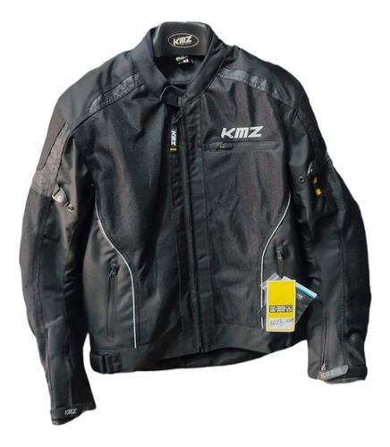 Chaqueta Moto! Marca Kmz Chungun Negro Protecciones. 