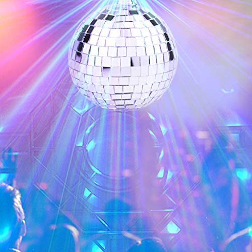 Bola Colgante Plateada De 2 Piezas Disco Mirror Balls Para L