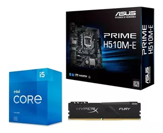 Kit Intel 11ª Geração I5 11400 Asus H510m-e 8gb 2666mhz