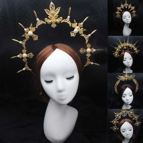 Imagen 3 de 8 de Diadema Gótica Lolita Sun Goddess Paquete De Material De Bri