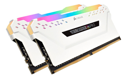 Memoria Ram Corsair Vengeance Rgb Pro 16gb 2x8gb Blancas 