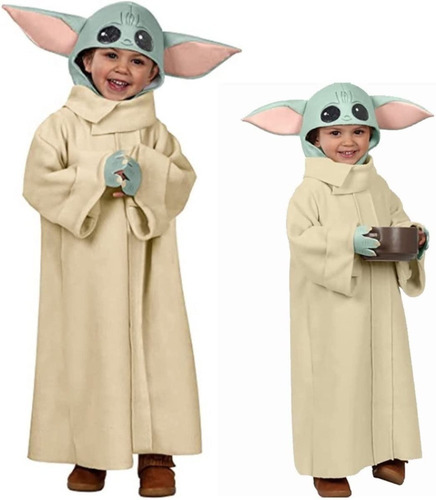 Cosplay Ropa Pipa Baby Yoda Disfraz Star Wars Para Niños