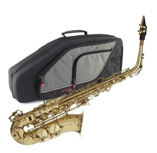 Saxo Alto Stagg Wsas215 Sin Uso! =anuevo Boquilla Estuche