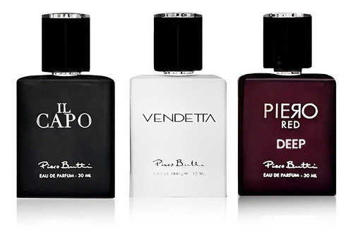 Perfumes Piero Red Deep + Il Capo + Vendetta Piero Butti