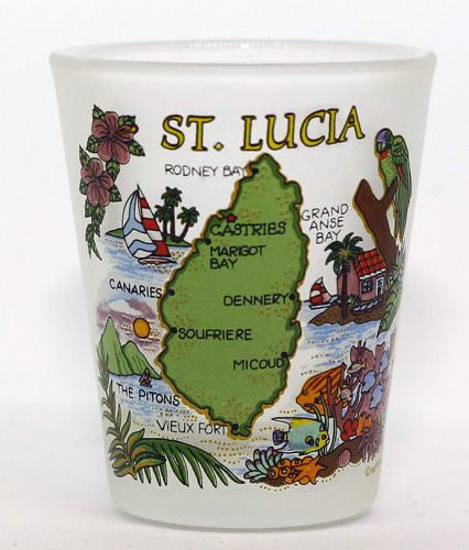 Vaso Chupito Mapa Santa Lucia