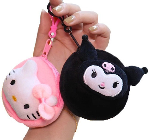 Monedero Bolso Sanrio Kuromi Melody Kitty Pompompuri Llavero