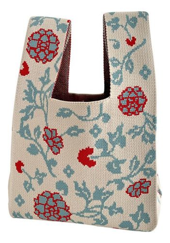 Bolso De Mano De Punto Con Nudo Para Mujer Y Niña, Mini Tela