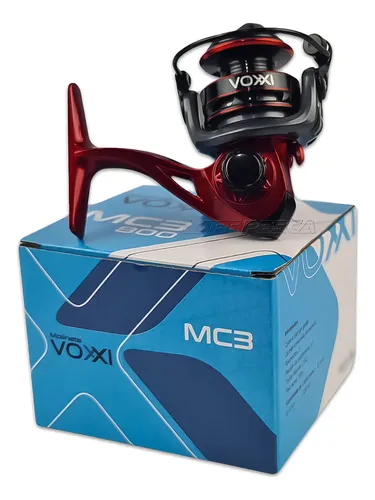 Molinete Voxxi MC3 800 3 Rolamentos Preto Vinho Arrasto 2.5kg